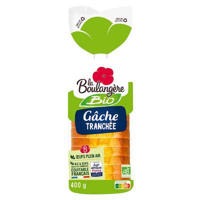 La Boulangère Gâche tranchée bio, 15 tranches - 400g