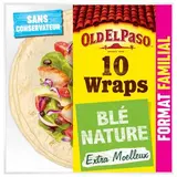 Old el Paso 10 Wraps de Blé Nature - Format familial, 580g