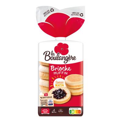 La Boulangère Brioche Muffin, 5x50g