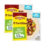Old el Paso 8 galettes tortillas de blé nature, Lot de 2x326g