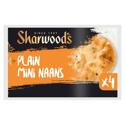 Sharwood's  4 Mini Pains Naan, 4x65g
