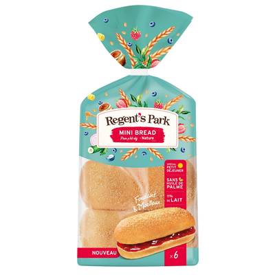 Regent's Park Mini Bread Nature, 6 pains - 300g