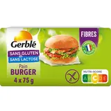 Gerblé Sans Gluten Sans Lactose Pain Burger Sans Gluten, 4x75g