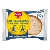 Schär Pain Campagnard Sarrasin et Levain en Tranches Sans Gluten, 240g