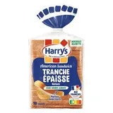 Harrys Pain de Mie Nature American Sandwich Tranches Épaisses, 10 tranches - 550g