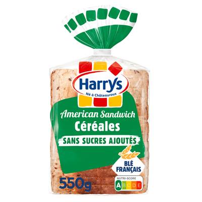 Harrys Pain de Mie American Sandwich Céréales, 14 tranches - 550g
