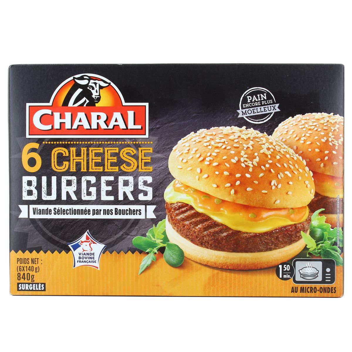 Charal Cheese Burgers, 6x140g