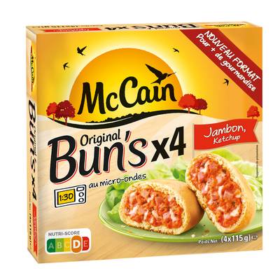 McCain Bun's jambon - ketchup, 4x100g