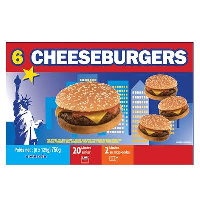 Cheeseburger, 750g