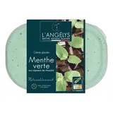 L'Angelys Crème glacée artisanale menthe verte aux copeaux de chocolat, 500g