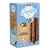Popelino Glace aux noisettes du Piémont, 4 bâtonnets - 312g