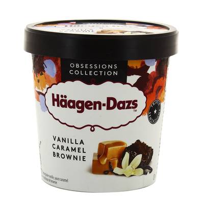 Häagen-Dazs Crème glacée Vanille Caramel & Brownies 460ml, Pot de 400g