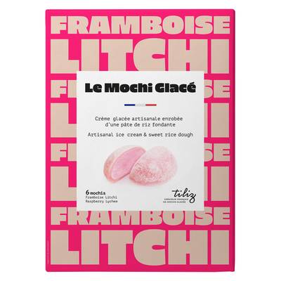 Tiliz Mochi glacé framboise, litchi, 210g