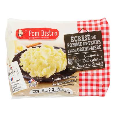 Pom Bistro Ecrasé de Pomme de Terre Façon Grand Mère, 450g