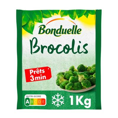 Bonduelle Brocolis en petite fleurette précuit vapeur, 1kg