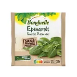 Bonduelle Epinards feuilles préservées sans résidu de pesticides, 750g