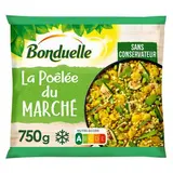 Bonduelle Poêlée du Marché- Dés de brocolis et carottes jaunes, courgettes grillées, carottes, edamame, 750g
