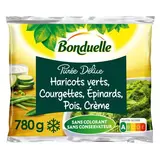 Bonduelle Purée Délice- 4 saveurs- Haricots verts, courgettes, épinards, pois et crème, 780g