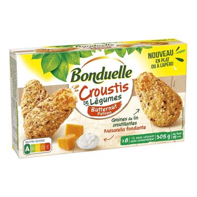 Bonduelle Croustis Butternut,  Potiron et Mozzarella, 305g