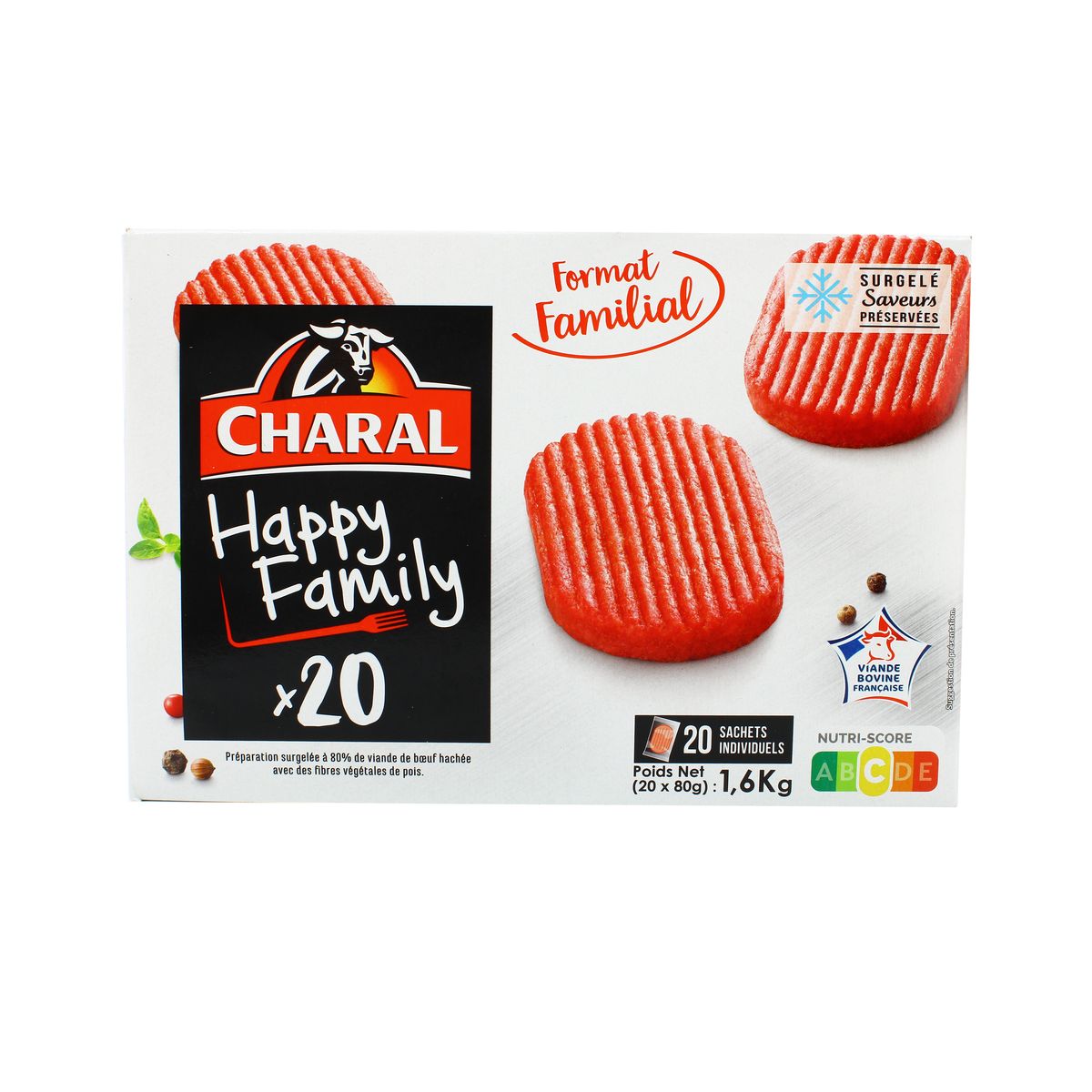 Charal Hachés moelleux au boeuf, 20x80g