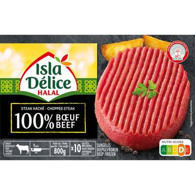 Isla Délice Steaks Hachés - Halal, 10x80g