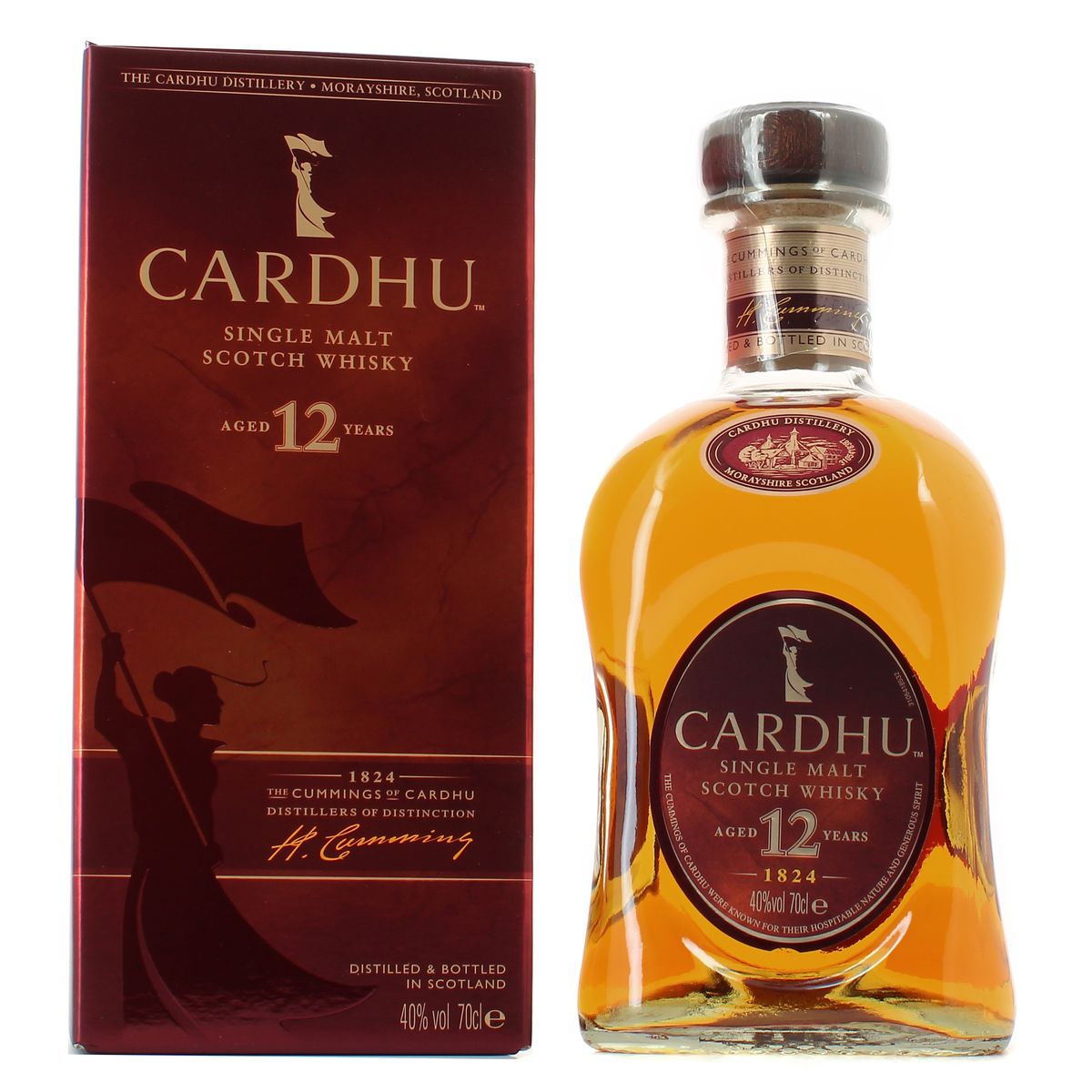 Cardhu Scotch whisky single malt 12 ans 40°, 70cl
