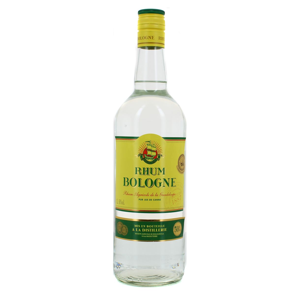 Bologne Rhum blanc 50°, 1L