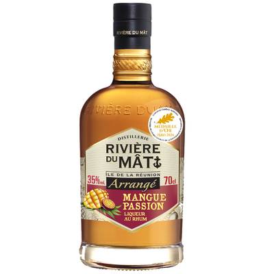 Rivière du Mat Arrangé Mangue Passion 35°, 70cl