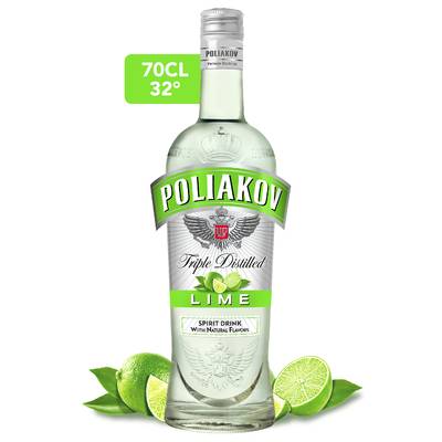 Poliakov Vodka aromatisée citron 32°, 70cl