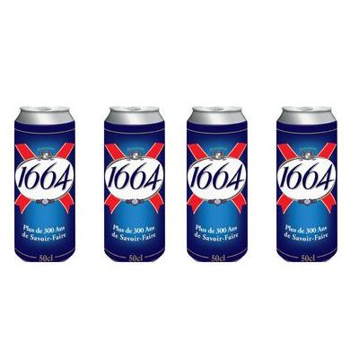1664 Bière blonde 5.5°, Lot de 4x50cl