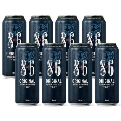 8.6 Original Bière blonde 8,6°, Lot de 8x50cl
