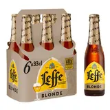 Leffe Bière blonde d'Abbaye 6.6°, 6x33cl
