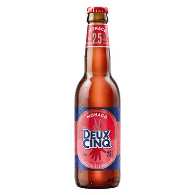 La Deux Cinq Bière aromatisée fruits rouges légère 2,5°, 33cl