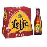Leffe Ruby Bière d'Abbaye aux fruits rouges 5°, 6x25cl
