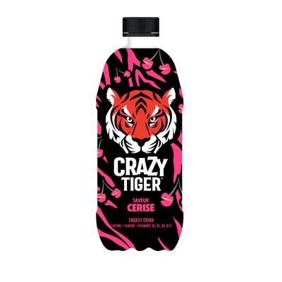 Crazy Tiger Boisson énergisante saveur cerise, 1L