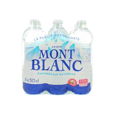 Source Mont Blanc Eau minérale naturelle, 6x50cl