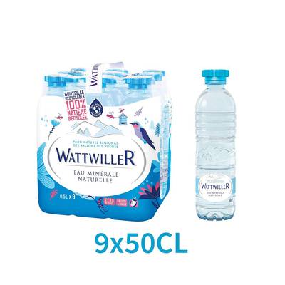 Wattwiller Eau minérale naturelle, 9x50cl