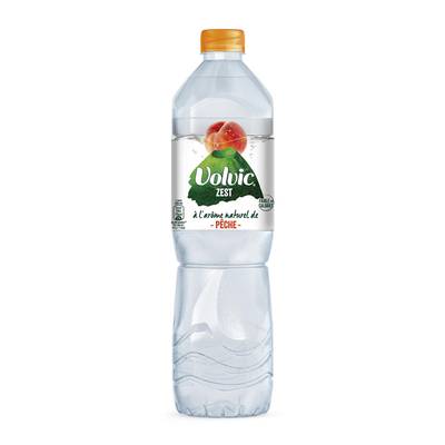 Volvic Eau aromatisée zest pêche, 1,5L