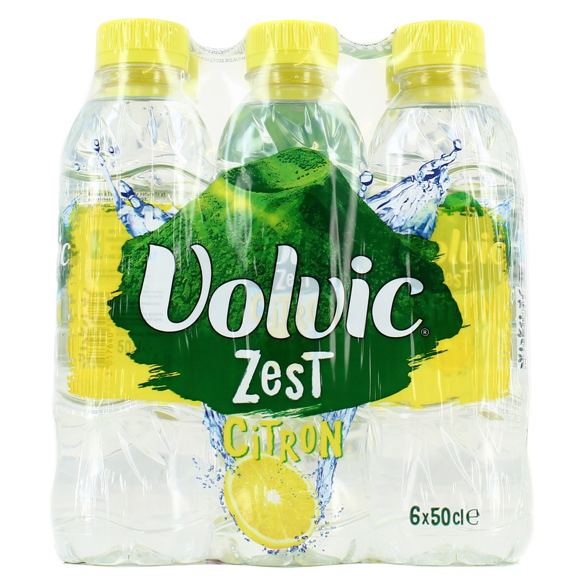 Volvic Eau aromatisée zest de citron, 6x50cl