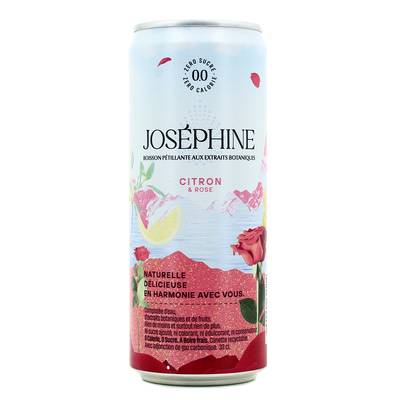 Josephine Eau pétillante aromatisée citron rose, 33cl