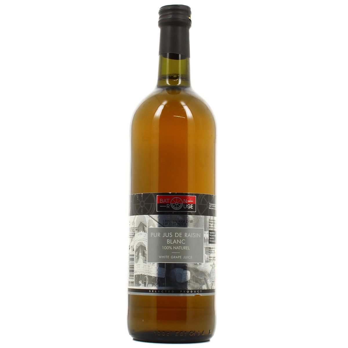 Baton rouge Pur jus de raisin blanc, 1L