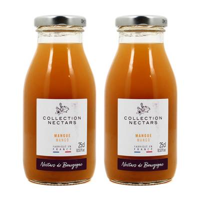 Nectars de Bourgogne Nectar de Mangue de l'île de la Réunion, Lot de 2x25cl