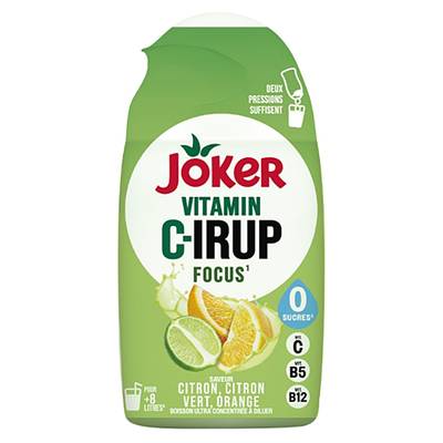 Joker Vitamin C-irup Sirop ultra concentré citron citron vert orange, 65ml