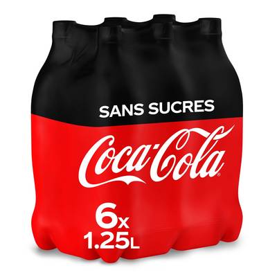 Coca-Cola Coca sans sucre, 6x1,25L