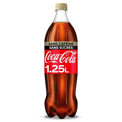 Coca-Cola Coca sans caféine, sans sucre, 1,25L