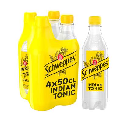 Schweppes Boisson gazeuse Indian tonic, 4x50cl