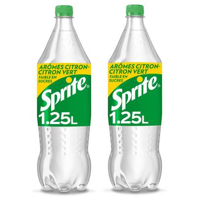Sprite Boisson gazeuse aromatisée, Lot de 2x1,25L
