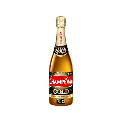 Champomy Jus de pomme pêche pétillant, 75cl