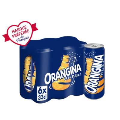 Orangina Boisson gazeuse à l'orange, 6x33cl