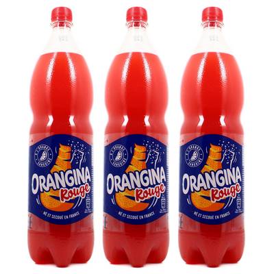 Orangina Boisson gazeuse à l'orange sanguine, Lot de 3x1,5L